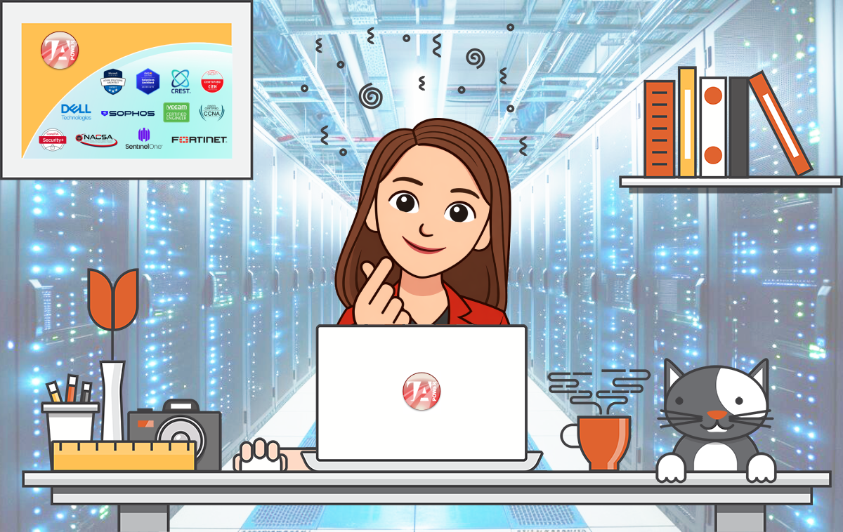 Cyber Chick at work